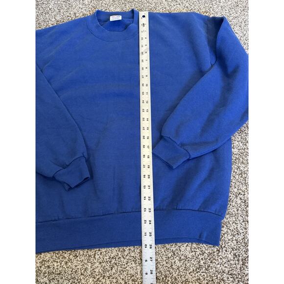 Vintage Jerzees Blue Sweatshirt Men’s XL Pullover Made in USA Cotton - Picture 4 of 7